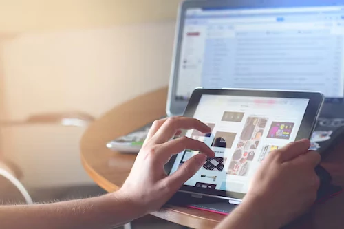 A vibrant display of social media marketing success by Upward Consulting.