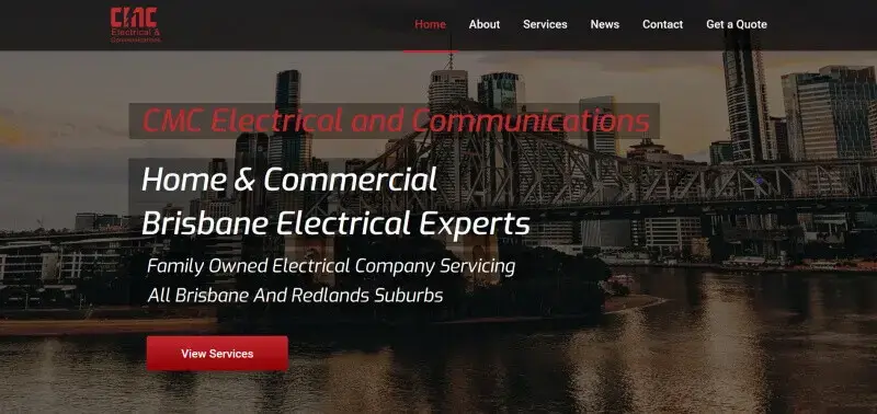 electrician website design
