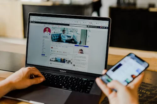 A vibrant display of social media marketing success by Upward Consulting.