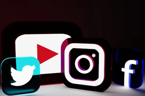 A vibrant display of social media marketing success by Upward Consulting.