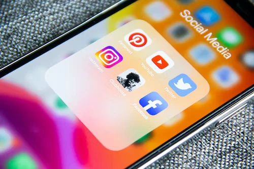 A vibrant display of social media marketing success by Upward Consulting.